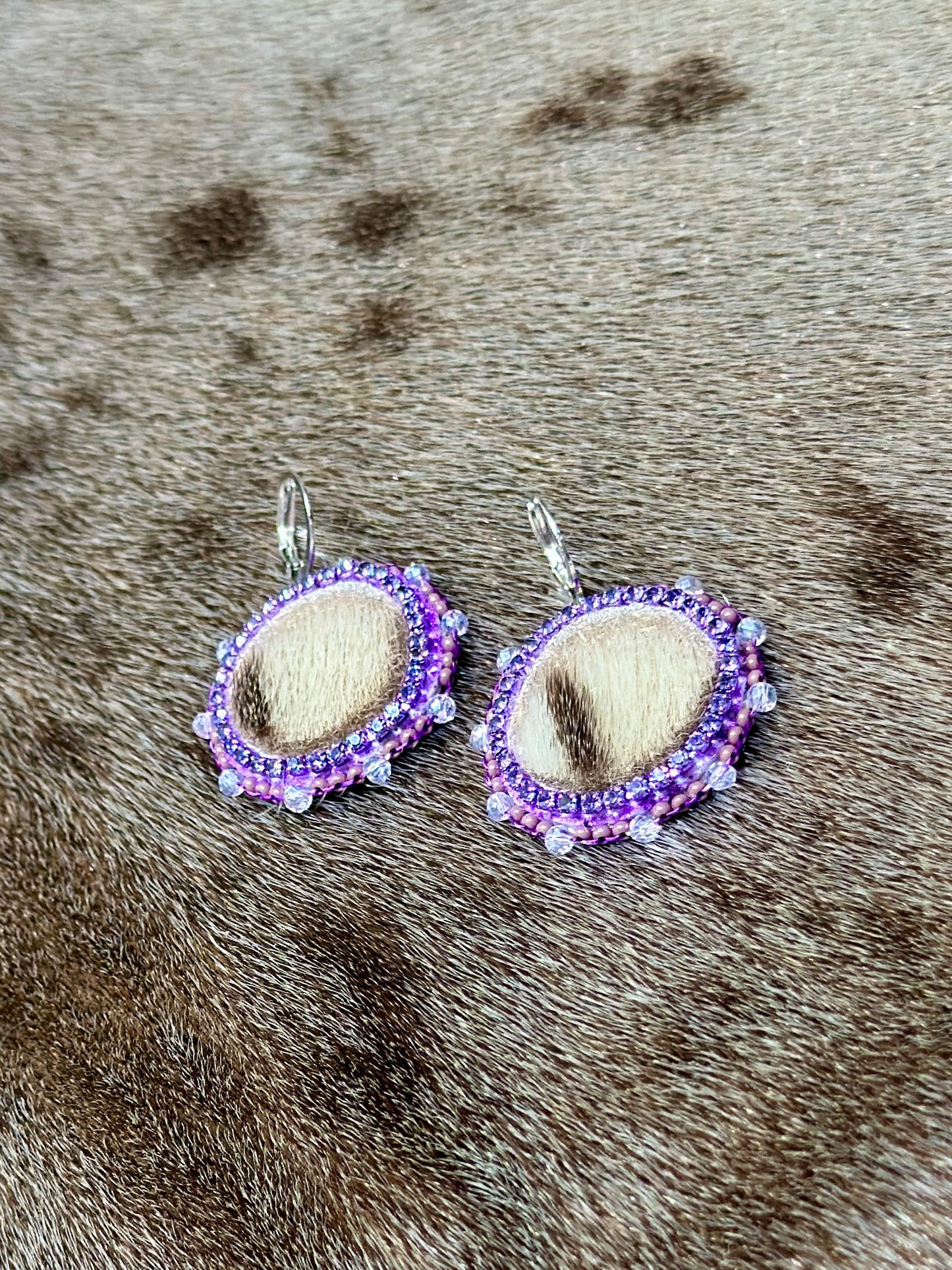 Seal skin earrings
