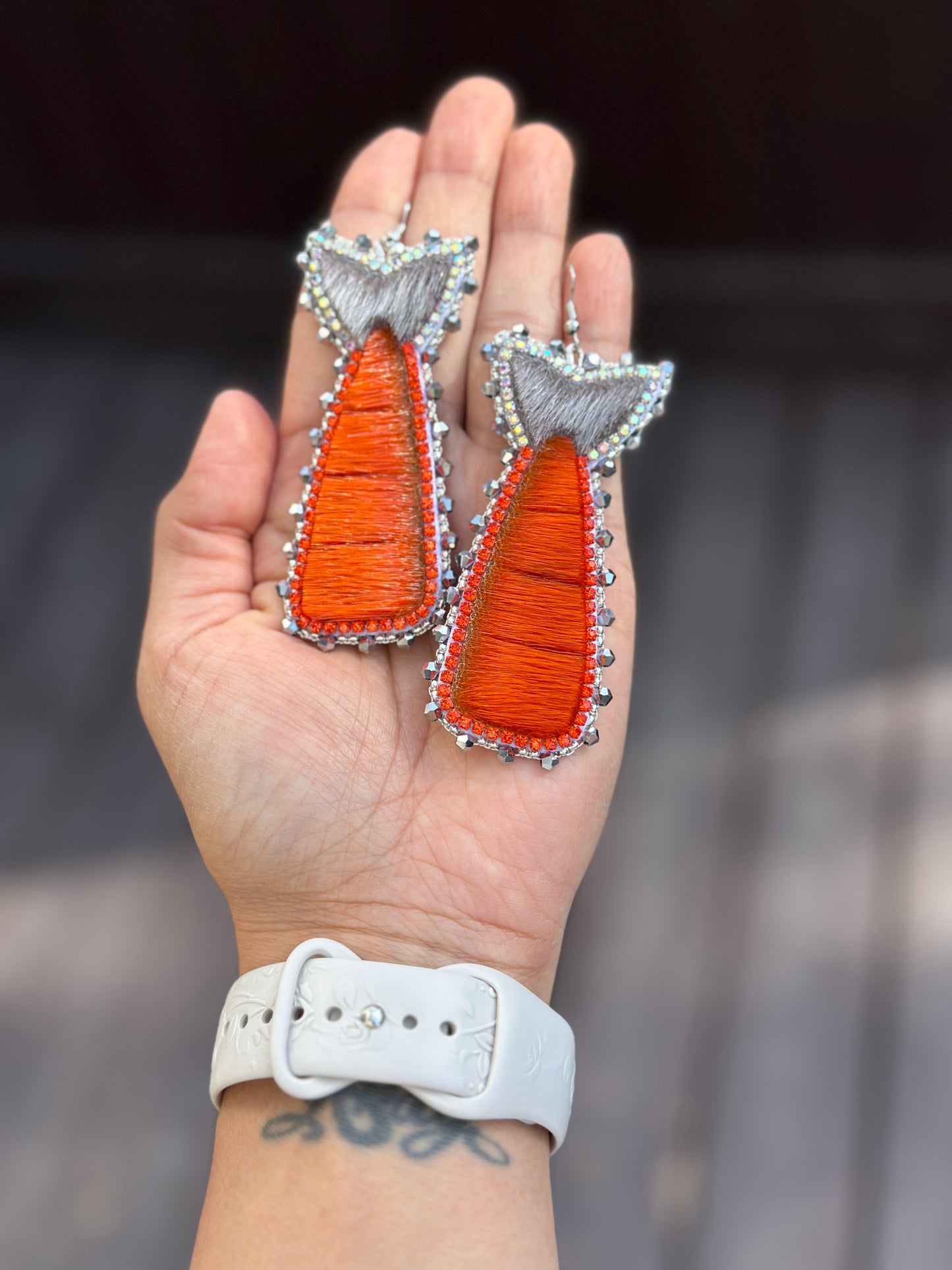 Regular dryfish earrings