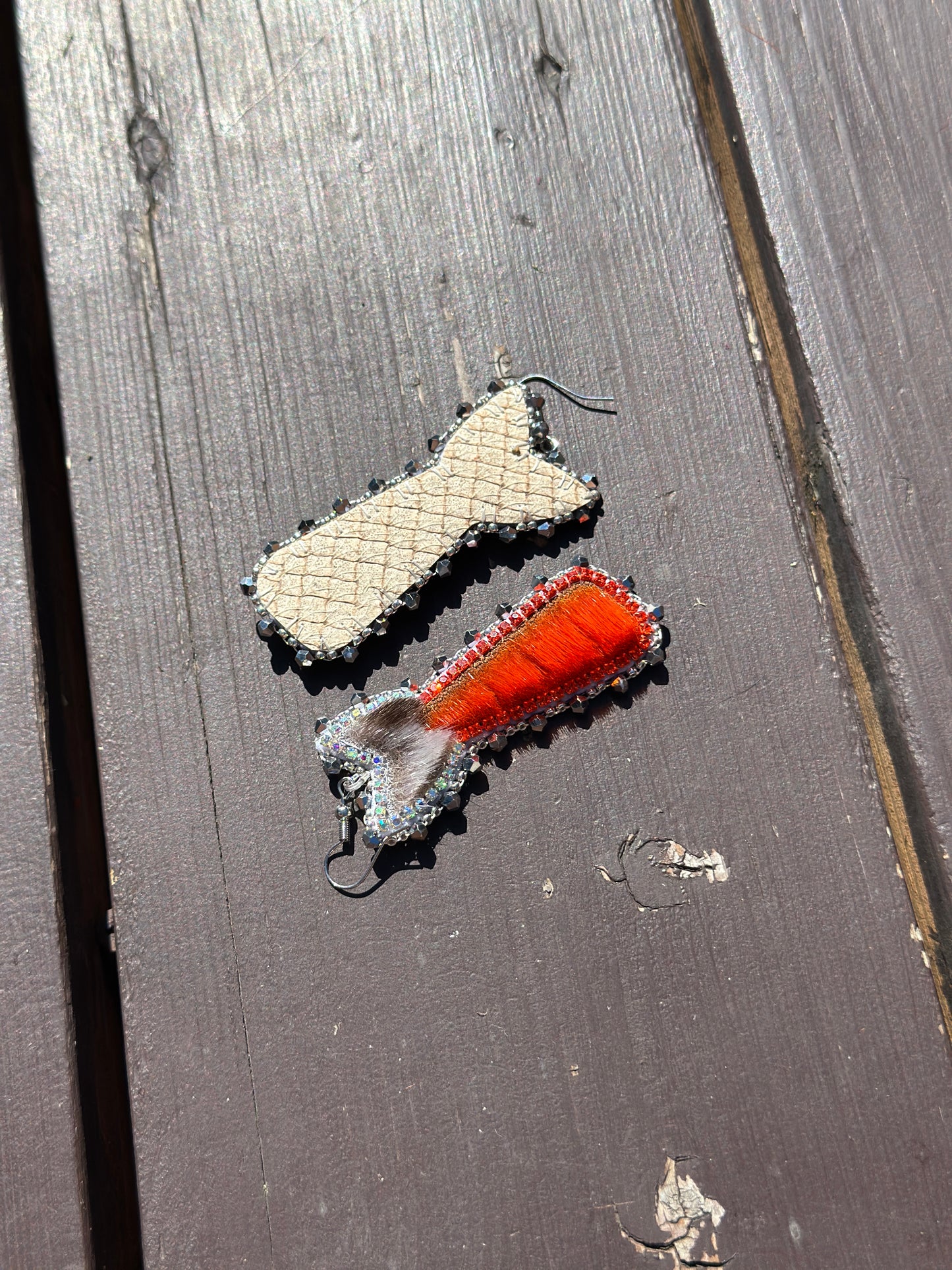 Mini dryfish earrings