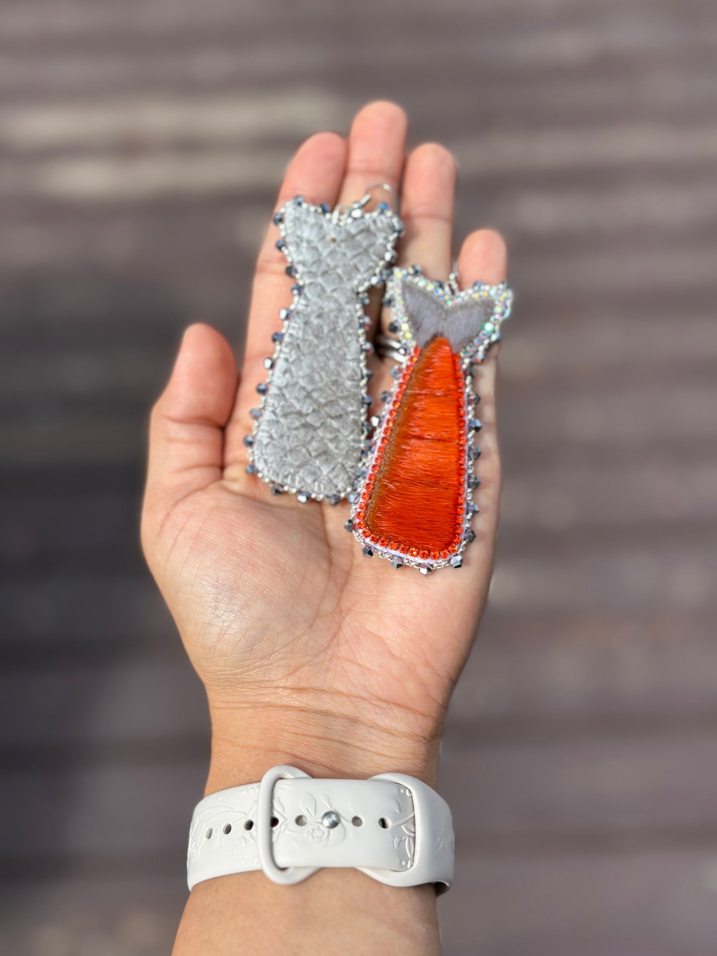 Regular dryfish earrings