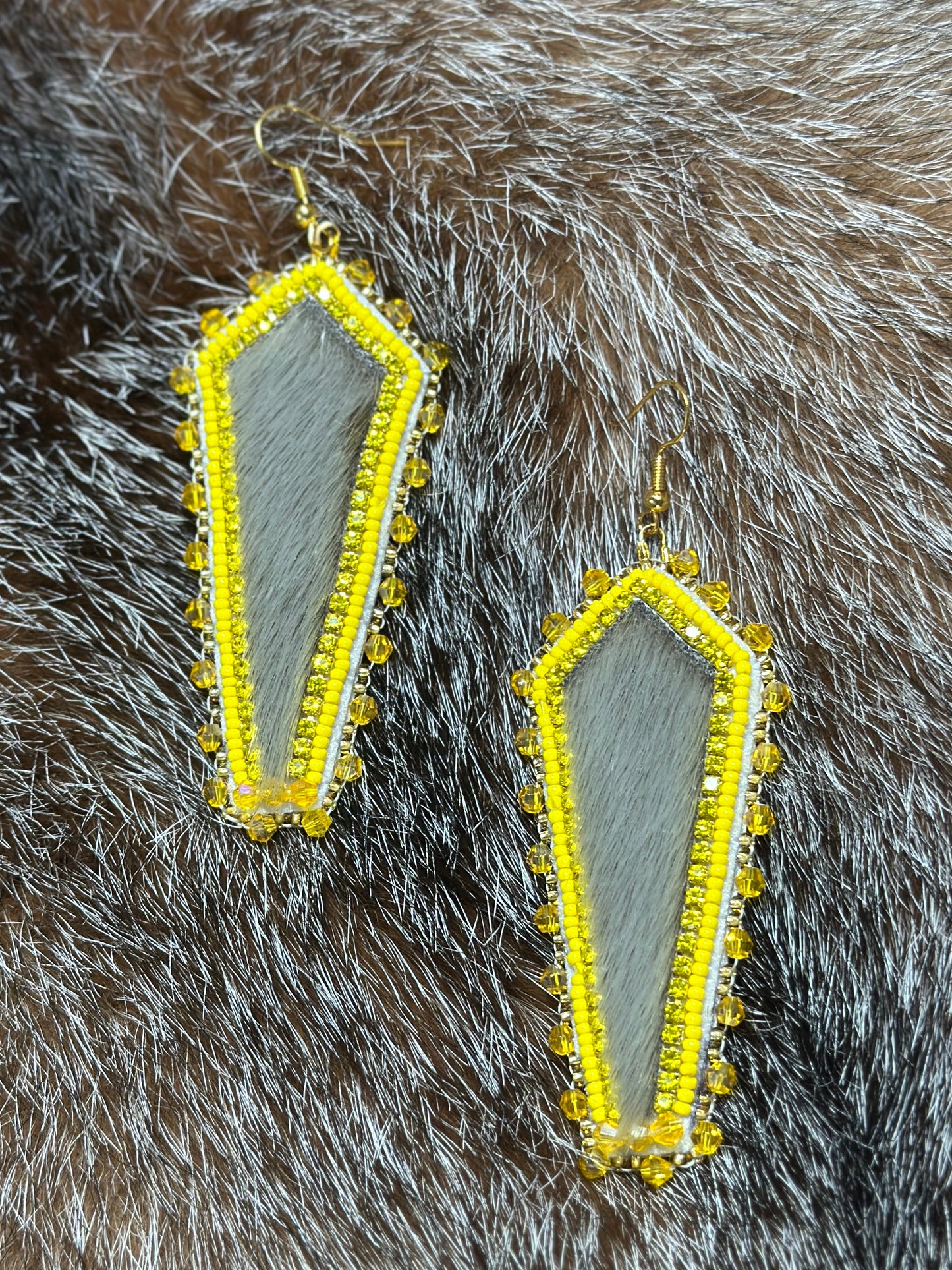 Seal skin earrings