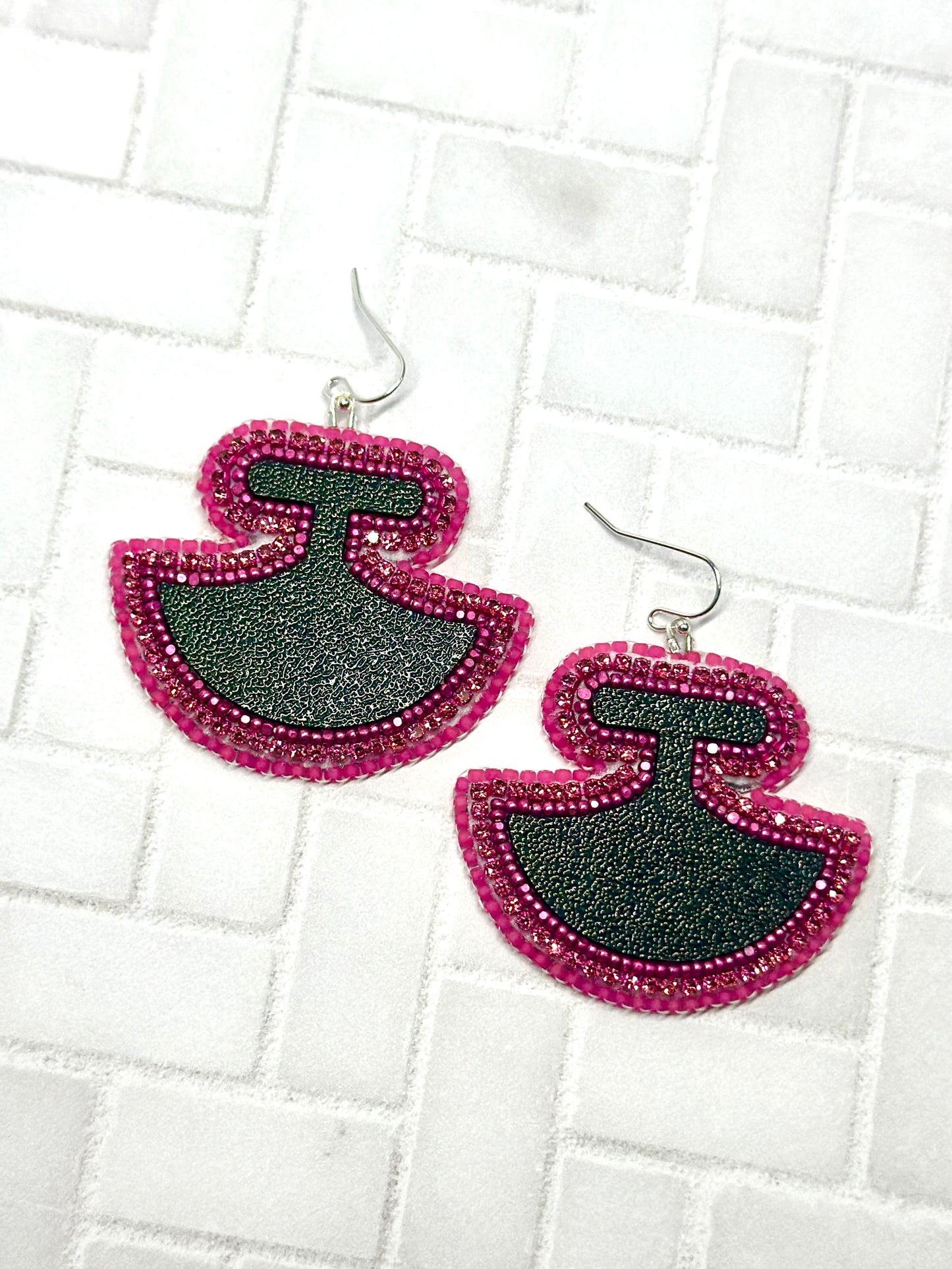Beaded ulu earrings
