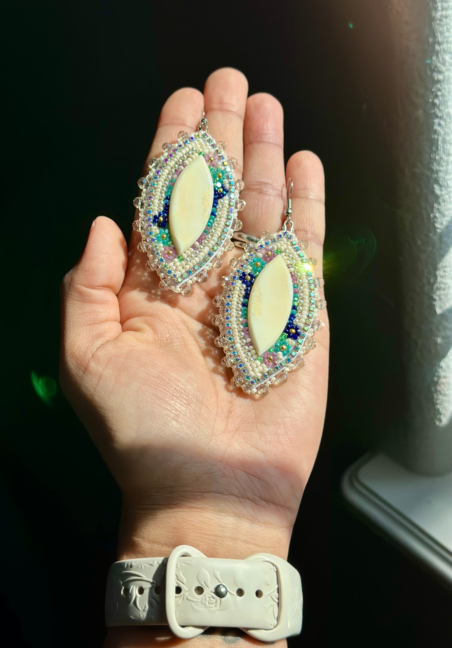 Ivory earrings