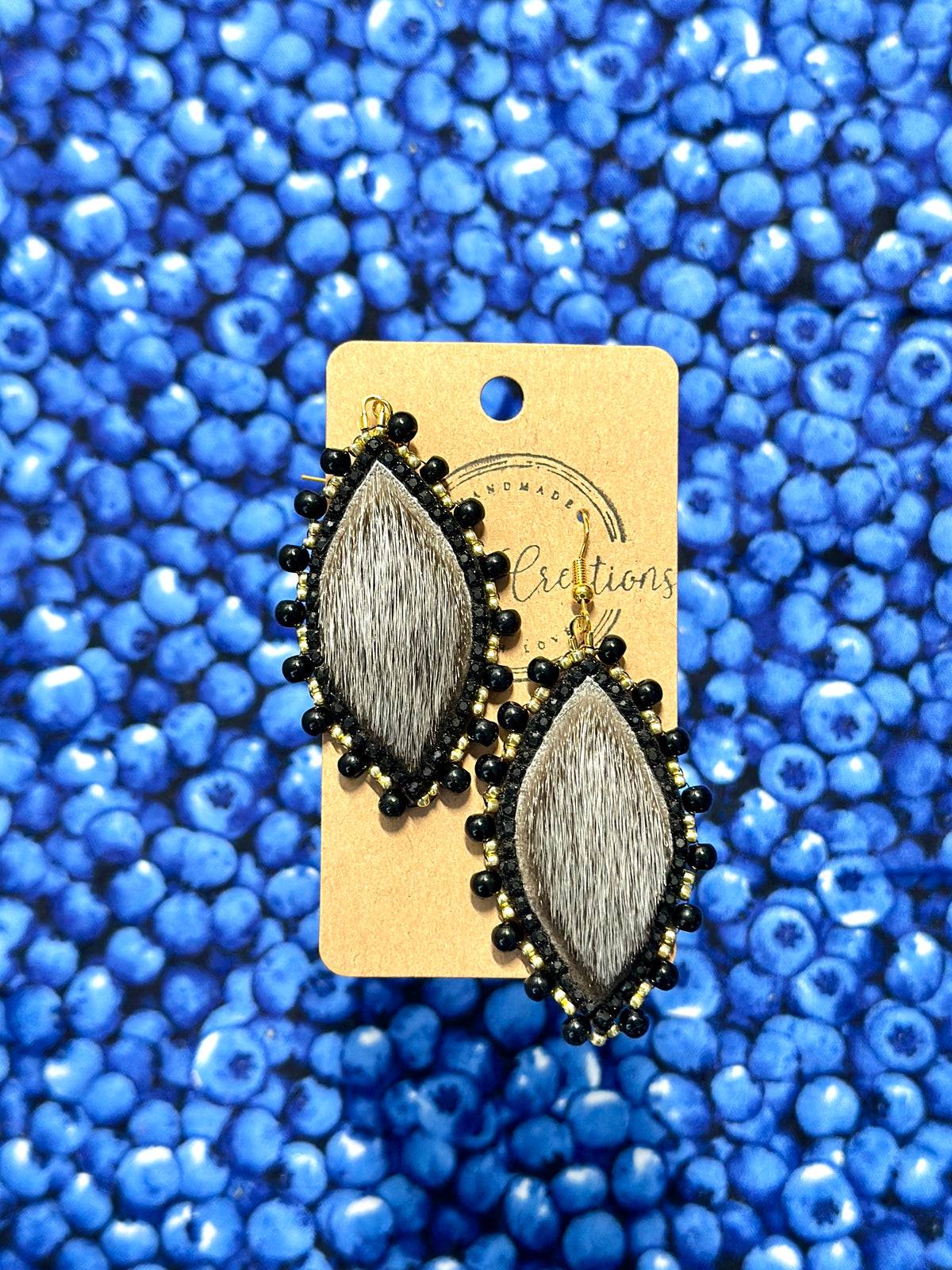 Seal skin earrings