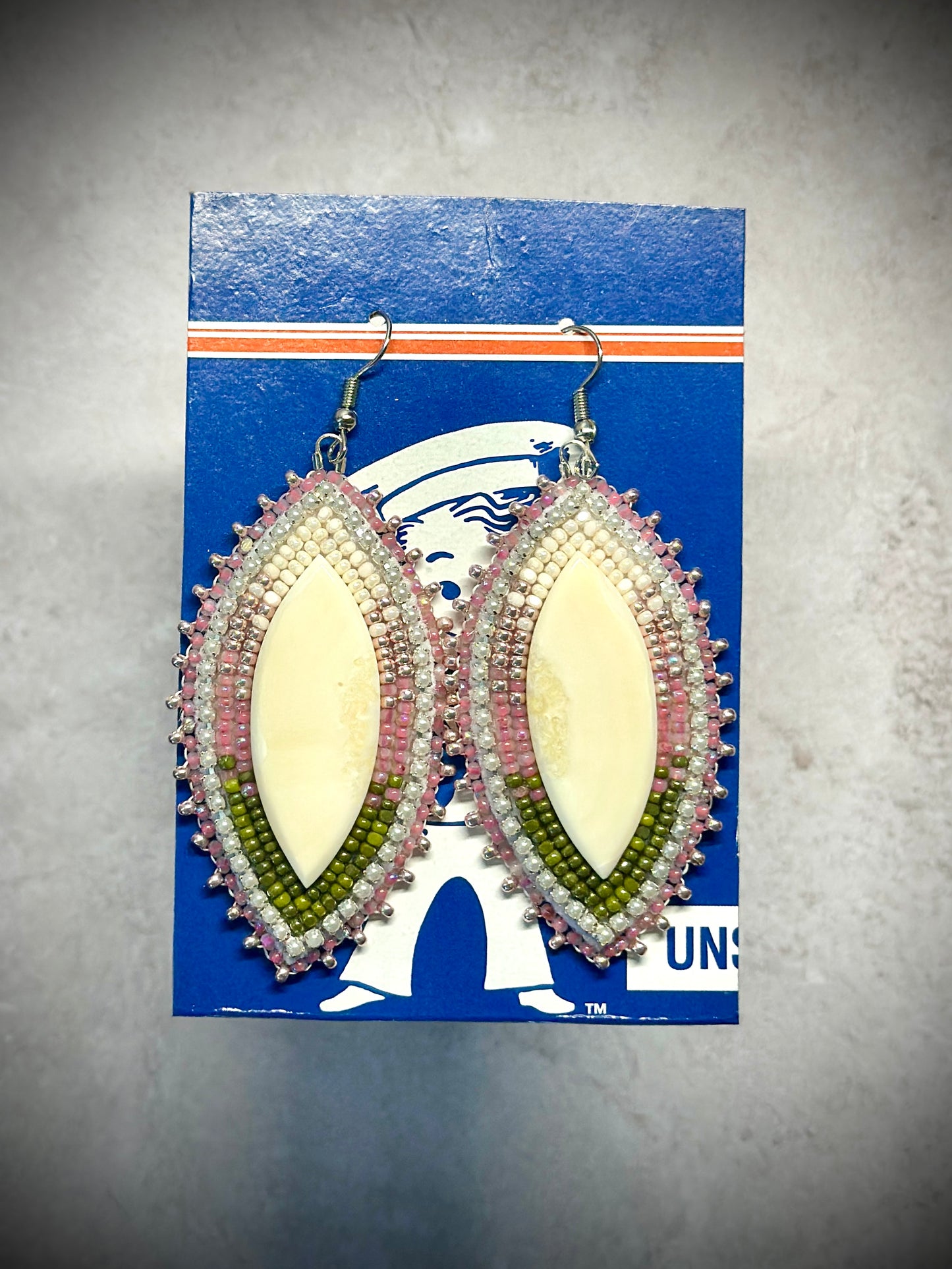Walrus ivory earrings
