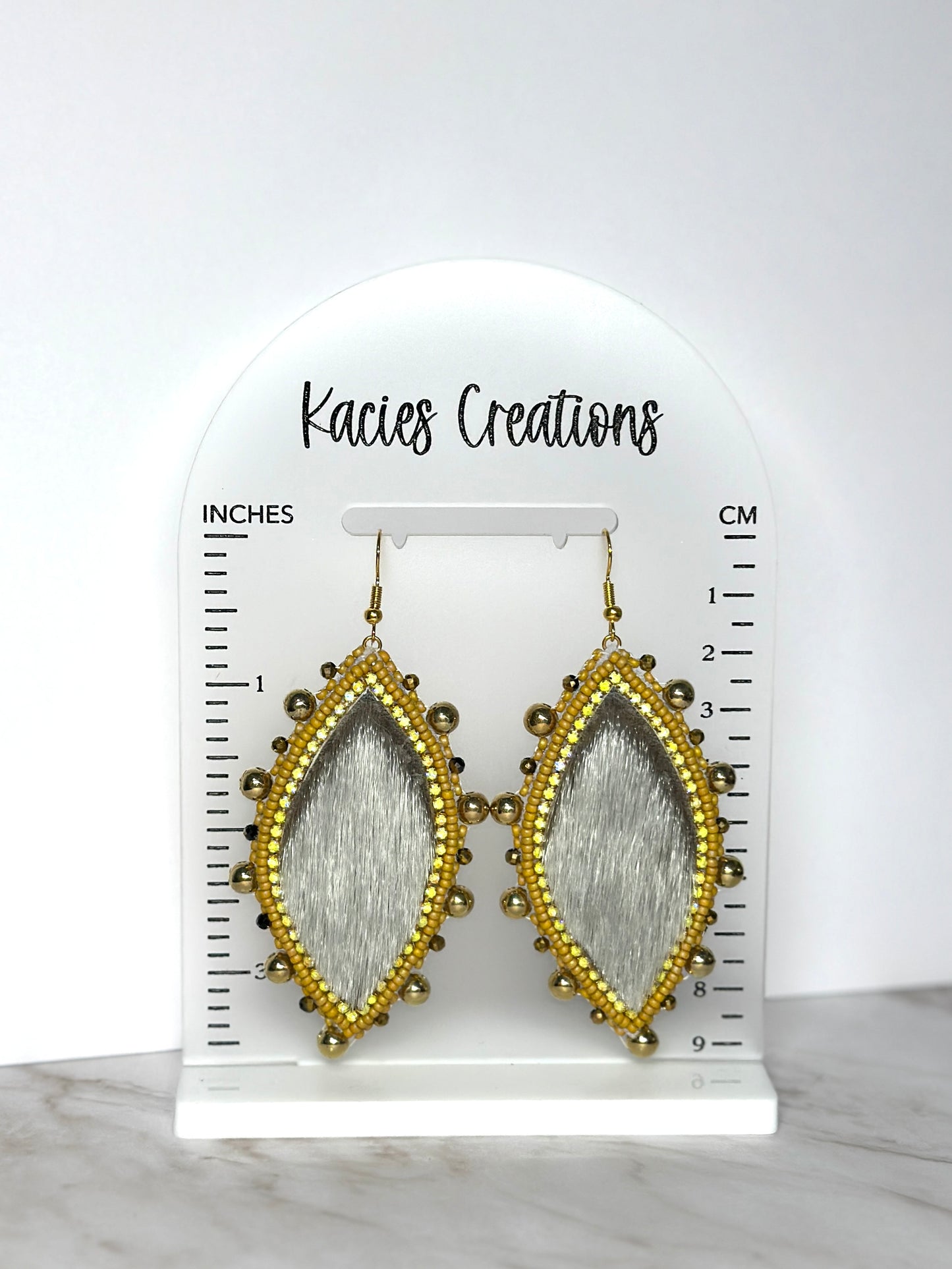 Seal skin earrings