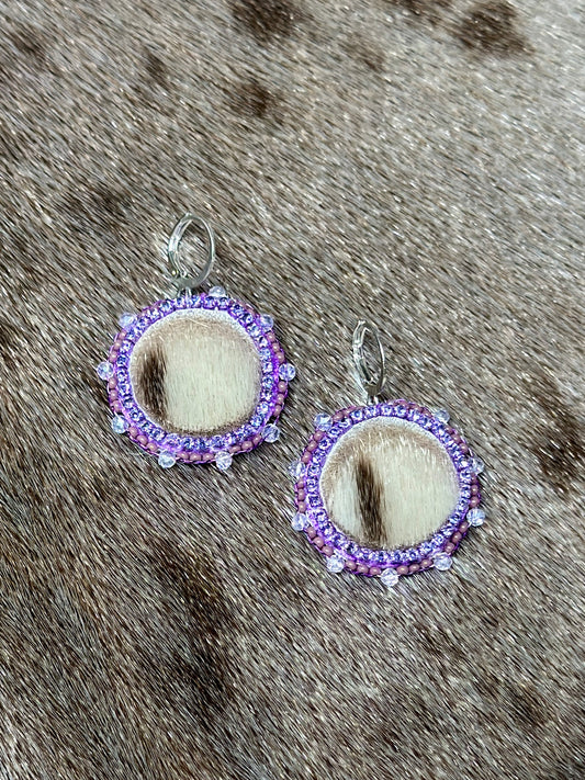 Seal skin earrings