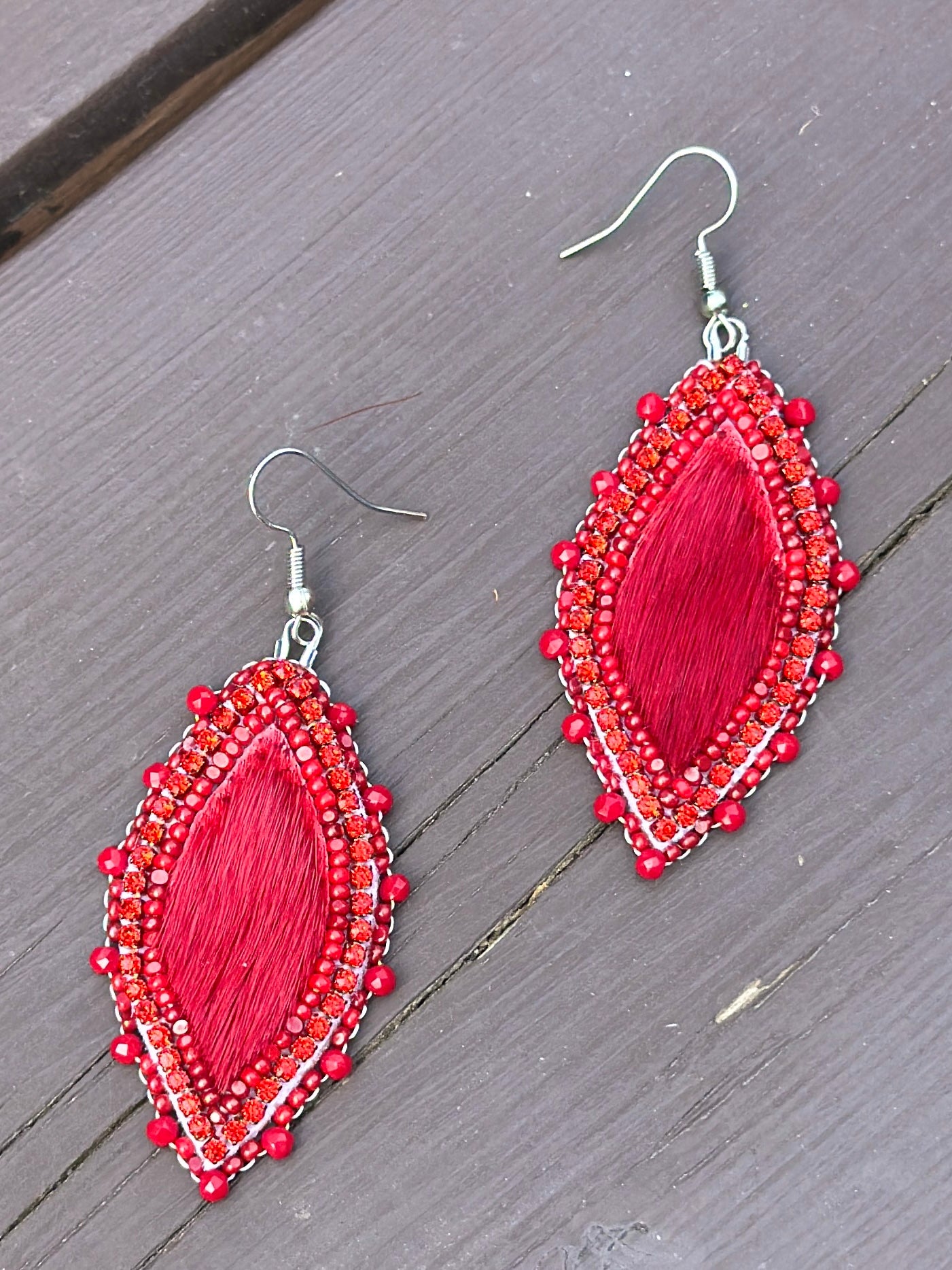 Seal skin earrings