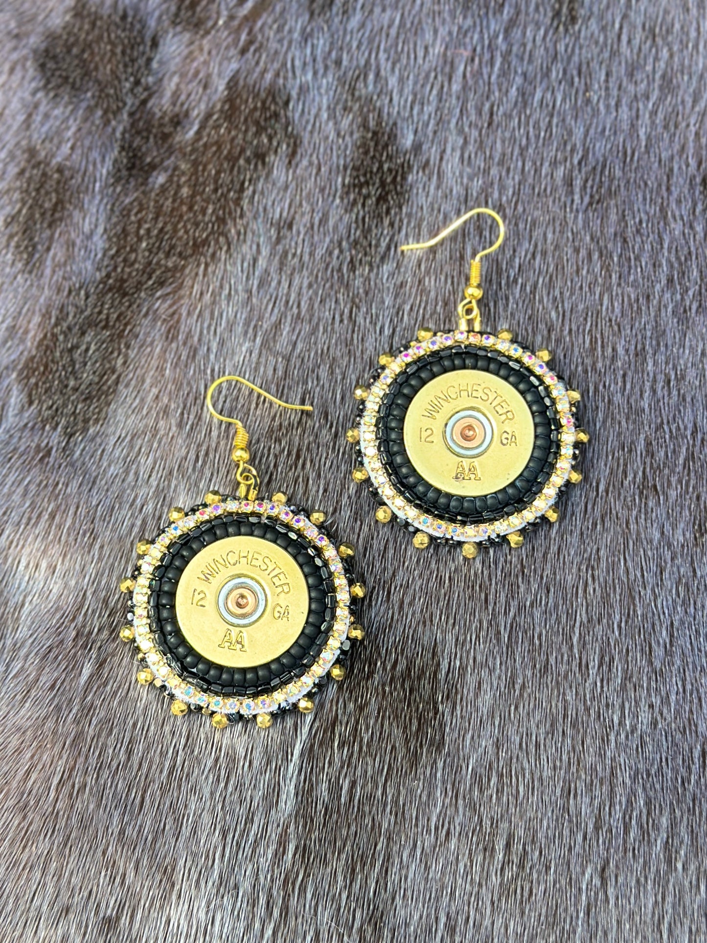 Bullet casing earrings
