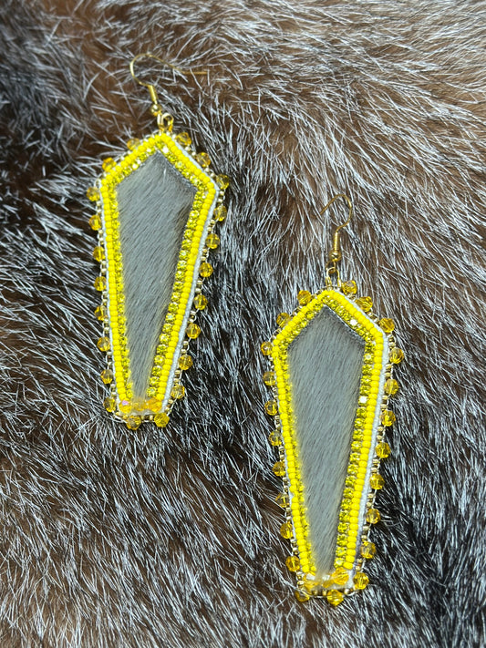 Seal skin earrings