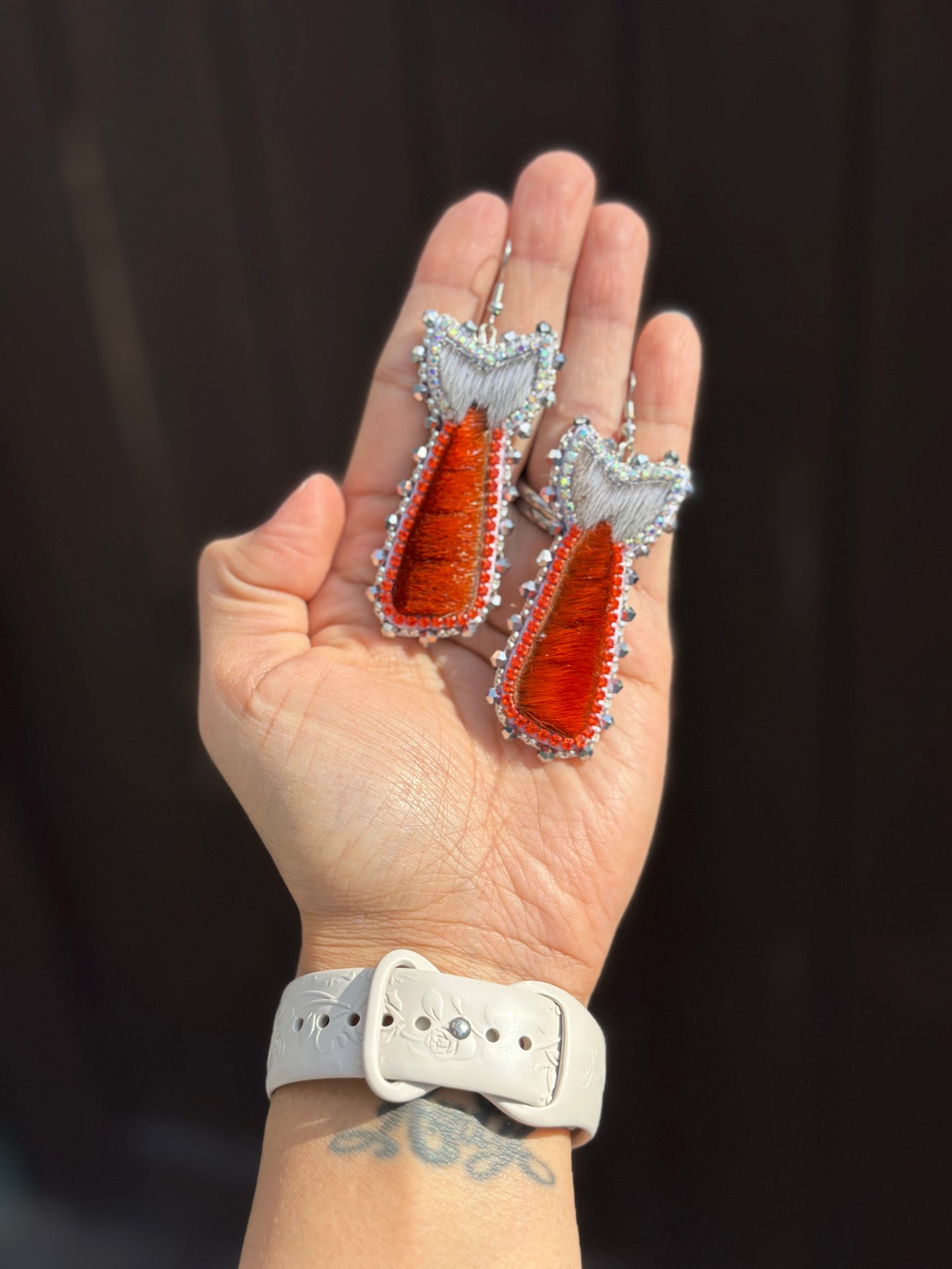 Mini dryfish earrings