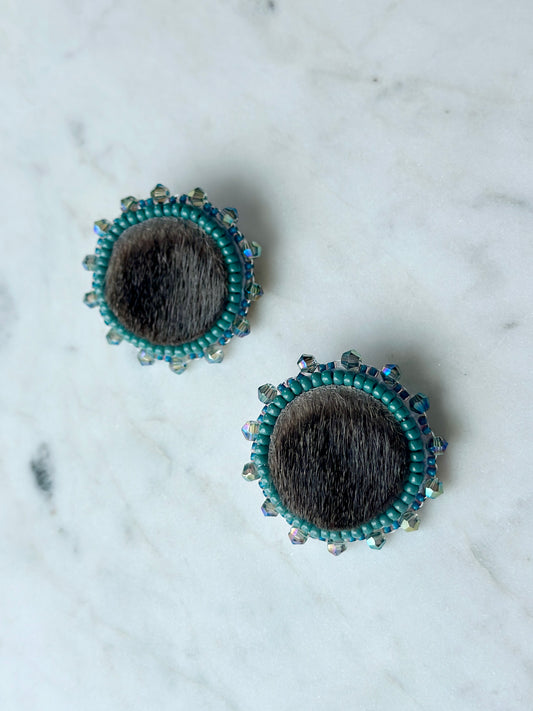 Seal skin earrings