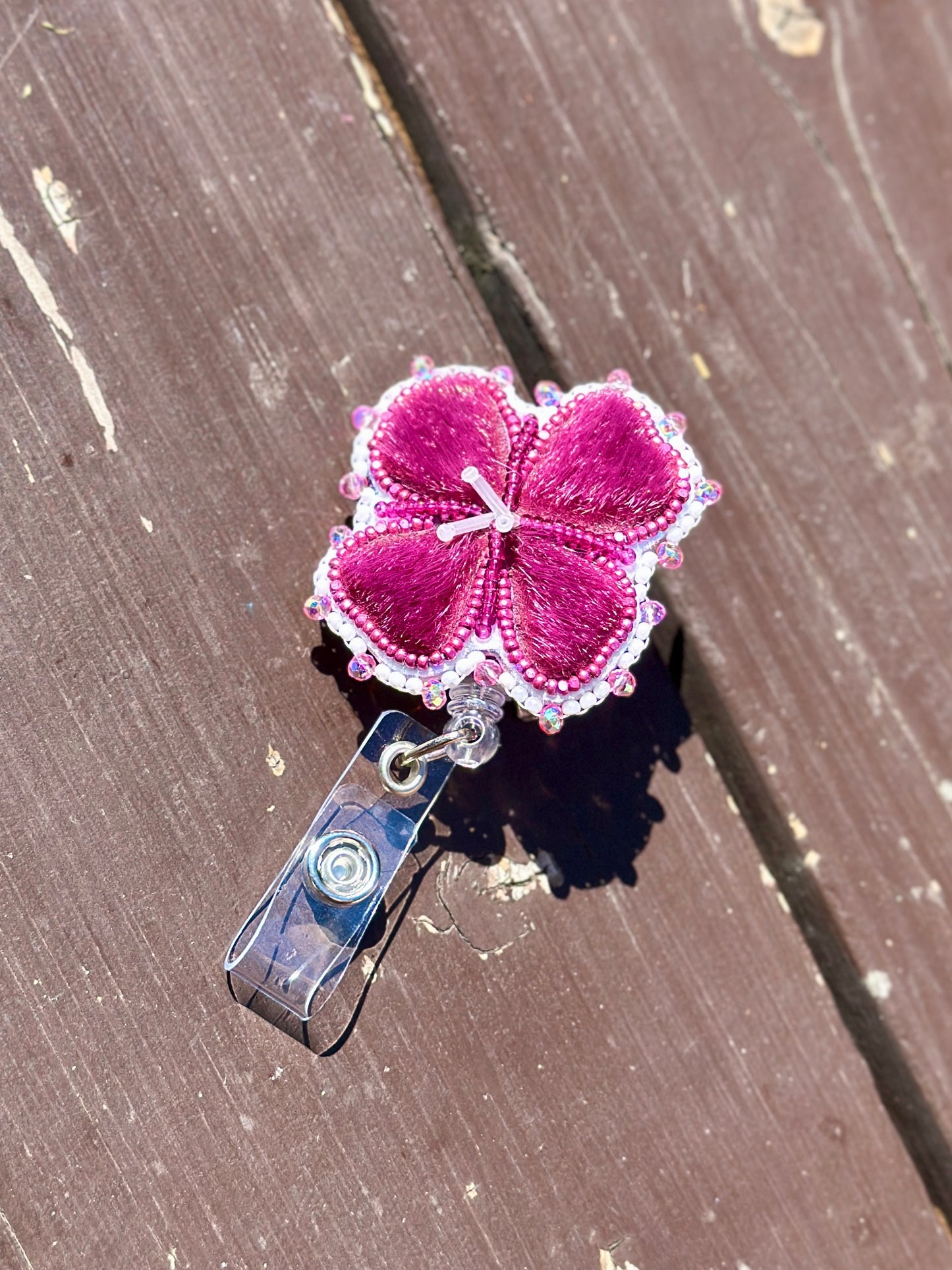 Fireweed badge reel