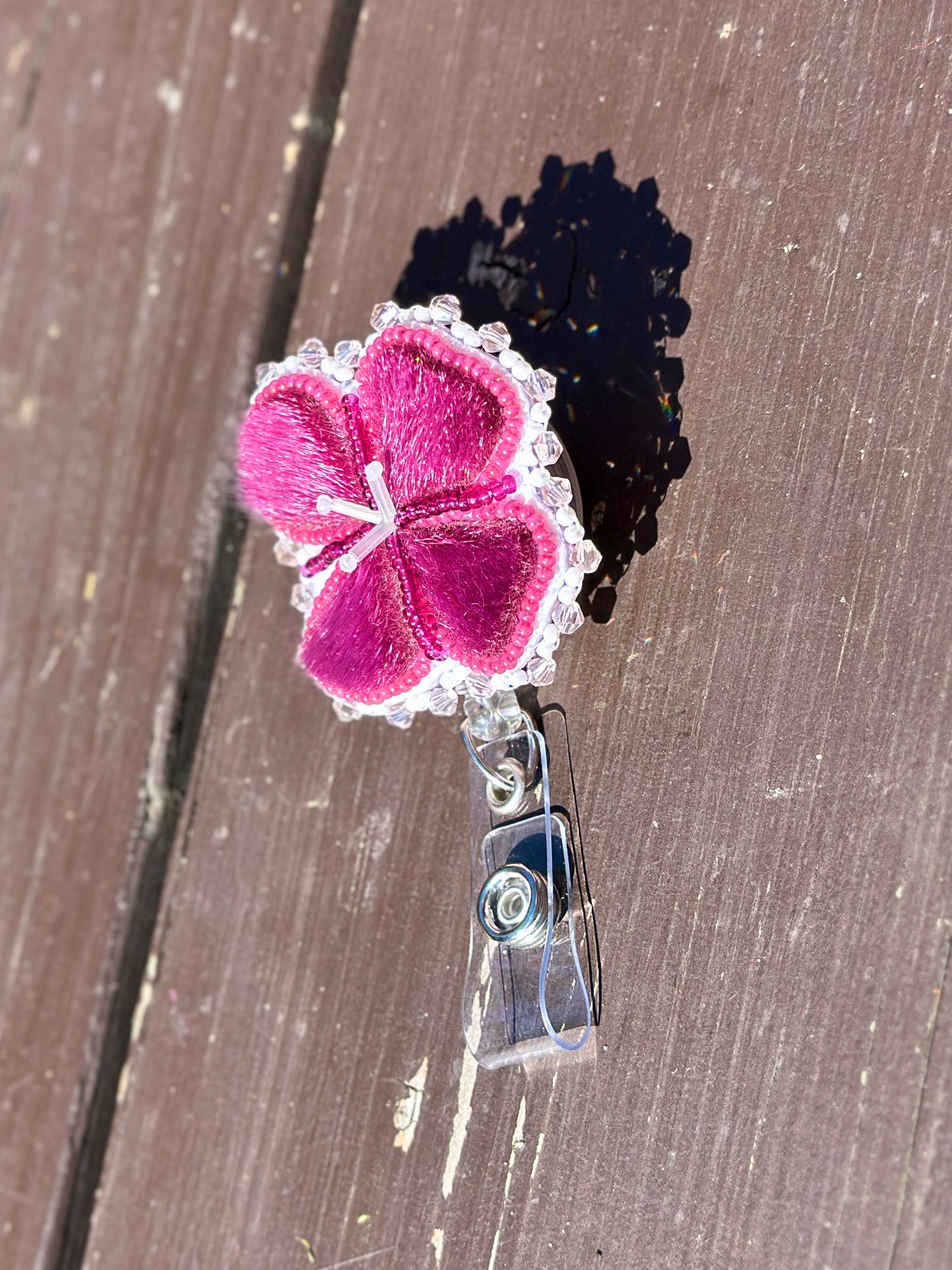 Fireweed badge reel